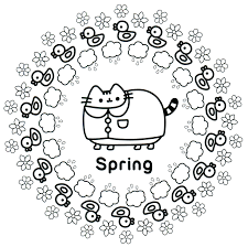 You want to see all of these pusheen coloring pages. Coloring Rocks Pusheen Coloring Pages Spring Coloring Pages Cat Coloring Page