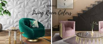 A burst of fiery red is unexpected in a basement but painting the walls in this. The Best Living Room Colors To Live Spring At Its Fullest