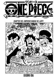 All one piece chapters this list presents all chapters of the one piece manga, one of the most successful works of literature in history. One Piece Chapter 923 Emperor Kaidou Vs Luffy Manga Mangafreak Onepiece The Latest Chapter For One Manga Anime One Piece One Piece Manga One Piece Chapter