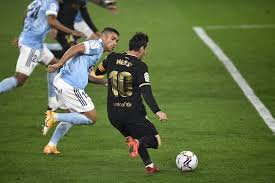 Iago aspas celebrates scoring celta vigo's second goal in victory over barcelona. Txlnb Vdyvwwqm