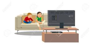 On this page, you'll find our full collection of games featuring famous cartoon characters. Brother And Sister Sitting On Sofa In Front Of Tv With Gamepads Royalty Free Cliparts Vectors And Stock Illustration Image 127119648