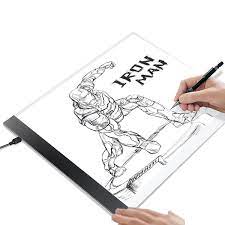 Kohree A4 Led Tracing Light Box Tracer Portable Artists Drawing Board Copyboard Usb Power Cable Artcraft Tracing Light Pad For Sketching Animation Designing Ste Stencil Designs Animation Design Drawing Pad