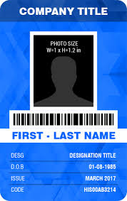 Our curated selection of id cards encompass a variety of layouts, styles and themes that you can use. Vertical Design Employee Photo Id Badge Templates Word Excel Templates