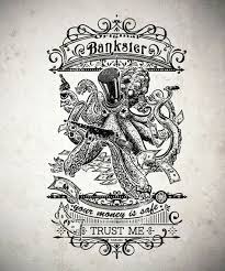 Original Bankster By Georges Le Mercenaire Via Behance Tentacle Drawings