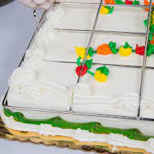 Carrot sheet cake with cream cheese frosting. 48 Piece Stainless Steel Full Size Sheet Cake Marker