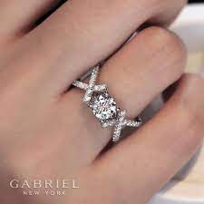 14k White Gold Xoxo Tempest Engagement Ring Gabriel Co Er14457r4w44jj Pink Diamond Jewelry Diamond Jewelry Store Pink Diamond