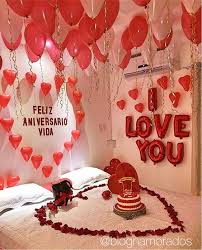 Diy Romance Room Decor For Her Romantic Anniversary Gifts Creative Valentines Diy Valentine S Day Decorations