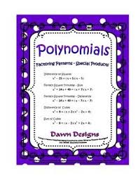 Polynomials Factoring Patterns Difference Of Squares Cubes Perfect Square Polynomials Math Methods Factor Trinomials