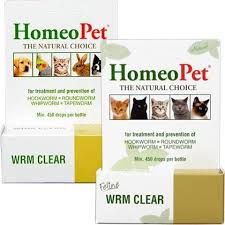 Homeopet Wrm Clear Natural Dewormer For Dogs And Cats 1800petmeds Natural Dewormer For Dogs Cat Medicine Cat Dewormer