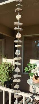 4 3 Ft River Rock Rain Chain By Whenlifegivesurocks On Etsy Jardin De Meditation Roche Amenagement Paysager Decoration De Terrasse Exterieure