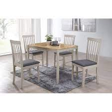 Altona Dining Set With 4 Chairs Oak Dining Room Dining Table Wooden Dining Set