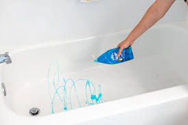 When cleaning a porcelain bathtub, avoid using abrasive cleaners as they can chip the surface of the bathtub. The Best Way To Clean A Bathtub Kitchn
