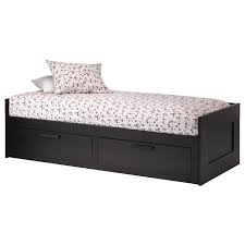 Brimnes Bedbank Met 2 Lades 2 Matrassen Zwart Malfors Stevig 80x200 Cm Ikea Ikea Bed Bedbank Canape