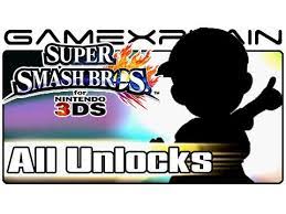 For nintendo 3ds / wii u) is a term used to collectively refer to super smash bros. Super Smash Bros 3ds Unlock All Secret Characters Stages Guide Super Smash Bros 3ds Super Smash Bros Secret Characters