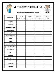 Metiers Et Professions Speaking Activity In French Speaking Activities French Vocabulary Learn French