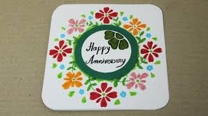 Add the die cut sentiment and finish off the card with some black puffy paint for the pencil leads. How To Make Anniversary Card At Home Easy Handmade Cards Youtube