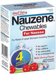 Nauzene Tablets Chewable Wild Cherry For The Relief Of Nausea 40 Ea Cold Medicine Upset Stomach Stomach Gas