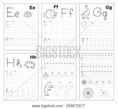 Letter & number tracing is a great way for children to practice letter and number formation. Set Black White Vector Photo Free Trial Bigstock