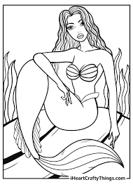 Enchanted beautiful mermaid coloring pages. Mermaid Coloring Pages 30 Magical Designs 100 Free 2021