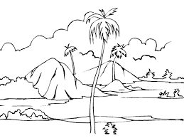 Ide 32+ sketsa gambar cabe. Gambar Pemandangan Yang Belum Diwarnai Harian Nusantara