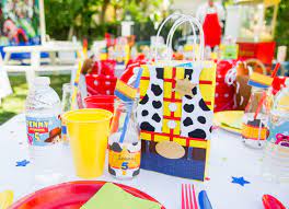 Featuring full color character art of woody, buzz lightyear, little bo peep and newcomer, forky, this table and chair set will help launch imaginations to infinity and beyond. Dessert Tables Baby Bea S Bakeshop