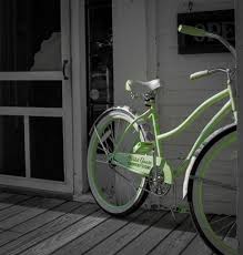 Black And White Bike Color Lime Green Bike Green Bike Color Splash Color Pop