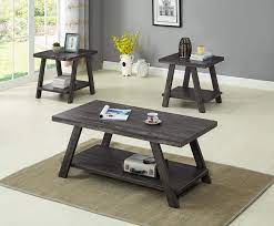 Real flame® calvin outdoor end tables (set of 2) $316.99. Grey Coffee And End Table Set Occasional Tables