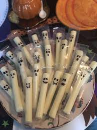 Mozzarella Stick Ghosts Mozzarella Sticks Halloween Party Snacks