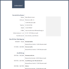 Lebenslauf vorlagen & muster (schweiz) gratis downloaden: 114 Lebenslauf Muster Vorlagen 2020 Kostenlos Als Download