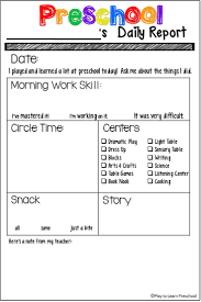 Preschool daily report 1 per page infant toddler preschool. P R E S C H O O L D A I L Y N O T E T E M P L A T E Zonealarm Results