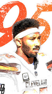 Make your screen stand out with the wallpaper above! Myles Garrett Painting On Behance