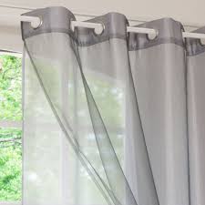 Organza Grey Double Eyelet Curtain Tende Doppie Tende Grigie Tende