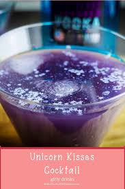 Are You Looking For A Fun Girly Drink Unicorn Kisses Cocktail Is A Sweet Alcohol Drink This Purple Coc Girly Drinks Fruity Mixed Drinks Fruity Alcohol Drinks