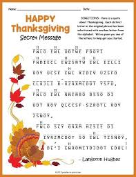 Free Printable Thanksgiving Cryptogram Secret Messages Thanksgiving Puzzle Thanksgiving Messages