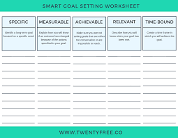 6 Simple Smart Goal Templates To Make Goal Setting Insanely Easy And Effective Twentyfree Smart Goals Template Smart Goals Goals Template