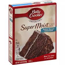 Nuts are completely optional, i usually make them without, but macadamia nuts are really nice when you add them. Betty Crocker Super Moist Cake Mix Butter Recipe Chocolate 15 25 Oz Box Selectos