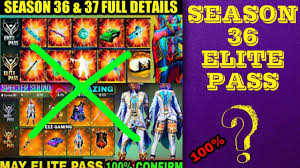 Let's see what the next season 33 holds for the free fire addicts. Free Fire Season 36 Elite Pass Full Details Free Fire 2021 May Month Elite Pass Youtube