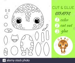 You will be stapling them to colored paper and cutting out as many shapes as you need. Cut And Glue Baby Giraffe Education Developing Worksheet Color Paper Game For Preschool Children Cut Parts Of Image And Glue On Paper Stock Vector Image Art Alamy