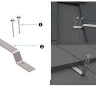 Solar Flat Tile Roof Hooks , Non-adjustable for Side ...