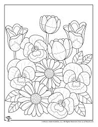 Spring flowers coloring pages spring pictures to color spring coloring pages for boys. Flowers For Spring Coloring For Teens Woo Jr Kids Activities