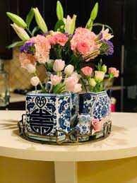 Ginger Jar Flower Arrangements Flower Candle Ginger Jars Flower Arrangements