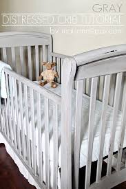 Distressed Crib Tutorial Country Chic Paint Blog Crib Makeover Grey Crib Cribs