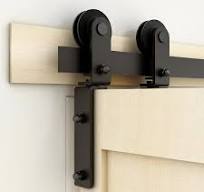 Amazon.com: CCJH Kit de colgador de rodillo plegable de 7.5 pies para  puerta corrediza de granero de 88 pulgadas para 4 puertas plegables menos  21.5 ...