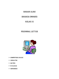 Soal essay personal letter dan jawabannya. Bahan Ajar Personal Letter