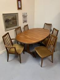 Dining set 6 chairs with table dining room furniture kitchen glass modern. Dining Table 6 Chairs From G Plan 1970s For Sale At Pamono