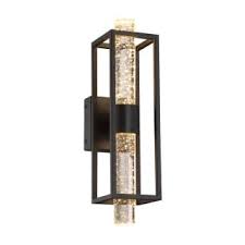 Designers Fountain Led89802 Bk Black Aloft Single Light 17 Tall Led Ambient Wall Sconce With Crystal Accents Lightingdirect Com Led Wall Sconce Designers Fountain Sconces