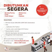 Berikut ini berkas tambahan untuk pertimbangan : Lowongan Kerja Purwokerto Berichten Facebook