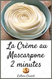 Creme 2 Minutes Au Mascarpone La Recette Facile En 2020 Recette Recette Facile Recettes De Cuisine
