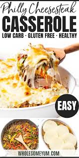 Low Carb Keto Philly Cheesesteak Casserole Recipe Keto Recipes Dinner Philly Cheese Steak Casserole Recipe Philly Cheese Steak Casserole