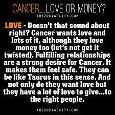He gets affectionate and lets down his guard when he feels emotionally safe. Zodiac City Zodiac Cancer Love Or Money On We Heart It